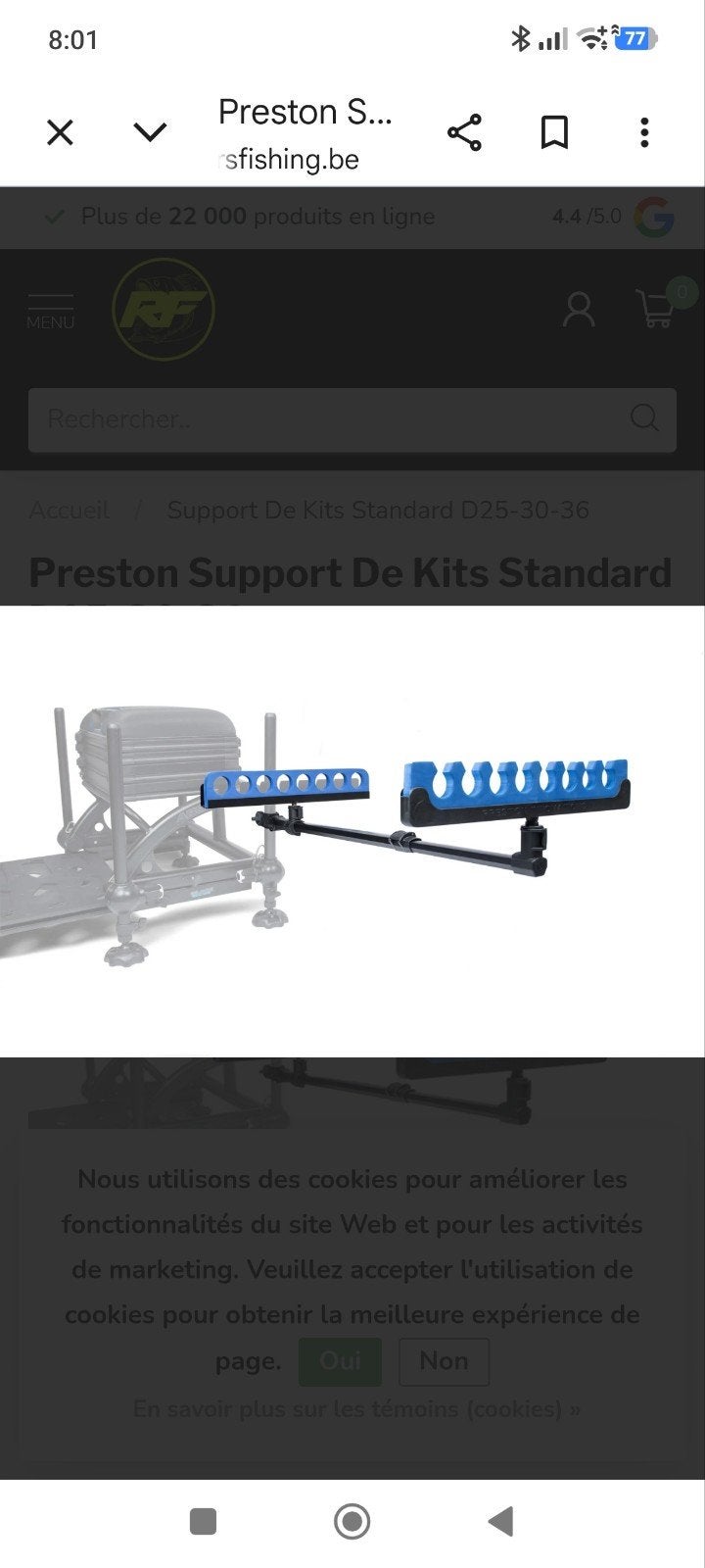 Support kit Preston à vendre servi une fois, Enlèvement