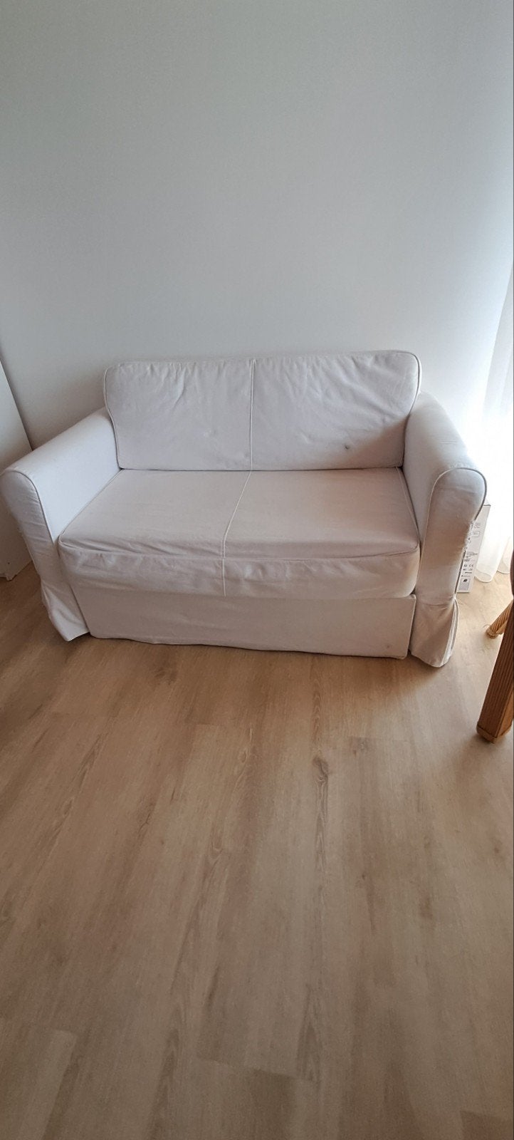 Canapé deux places blanc - canapé - siège/peut également dev, 90 cm, Queen size, Enlèvement, Utilisé