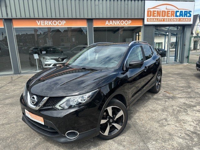 Nissan Qashqai, 1.2i benzine, 2016, 99.748km's + Garantie, Auto's, Nissan, Zwart, 360° camera, Qashqai, 85 kW
