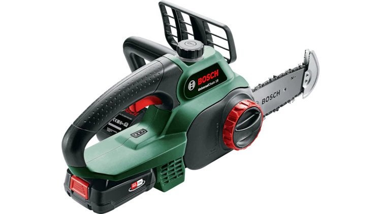 Tronçonneuse à chaîne sans fil Bosch UniversalChain 18, Tuin en Terras, Hand-tuingereedschap, Ophalen, Gebruikt, Overige soorten