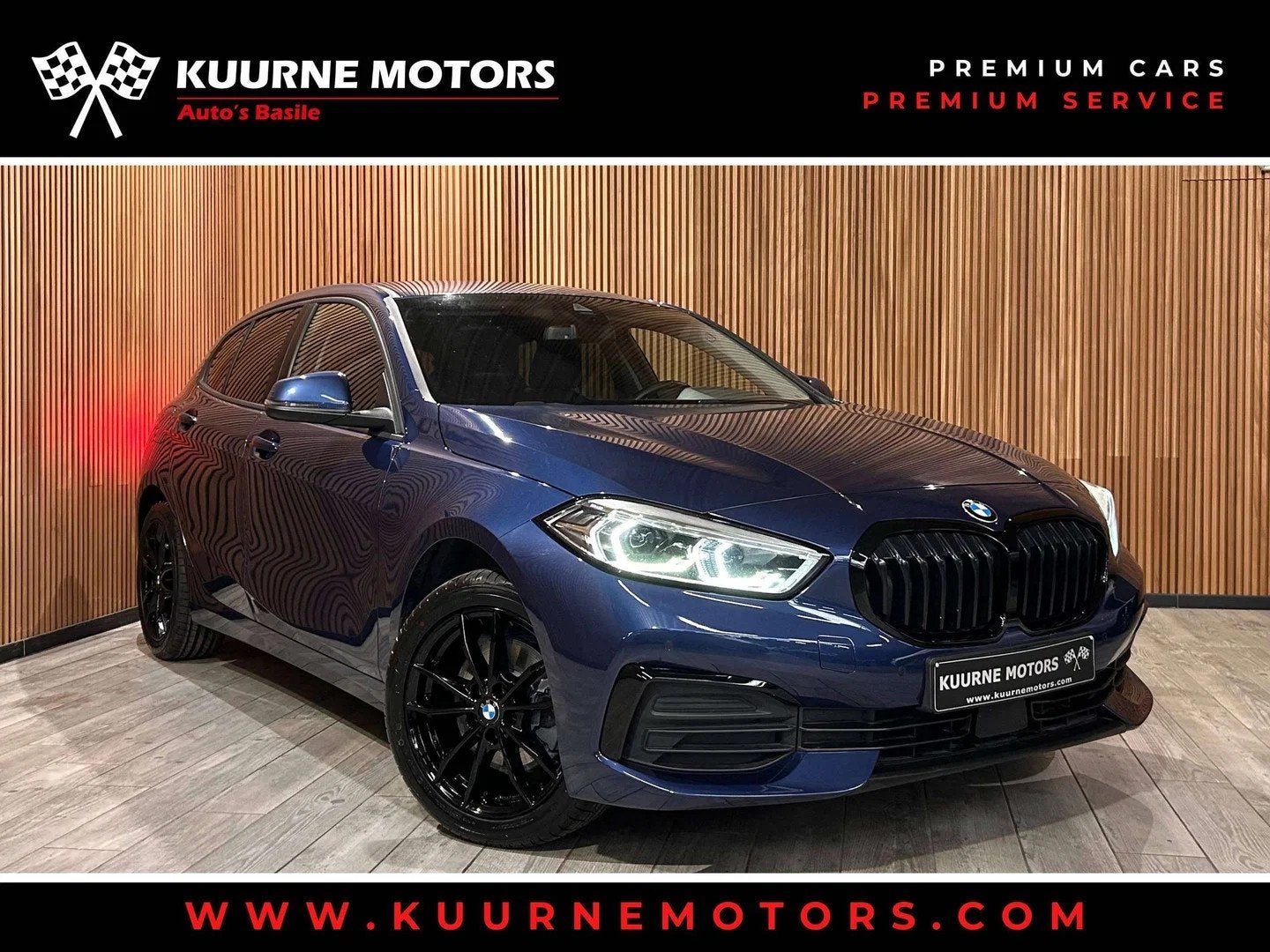 BMW 1 Serie 116 i Alu17"/Led/Leder/Pdc/Gps/Dab/Carplay *1j g, Auto's, 1940 kg, 1 Reeks, Gebruikt, Blauw