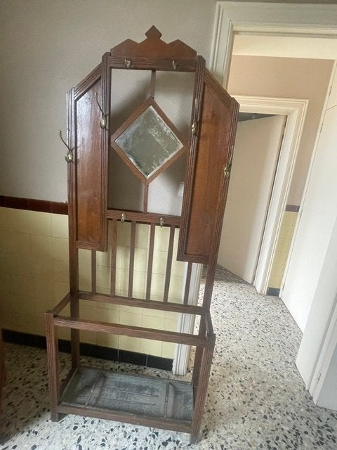 Rustieke houten kapstok, Huis en Inrichting, Ophalen, Gebruikt, Staande kapstok, 150 tot 200 cm