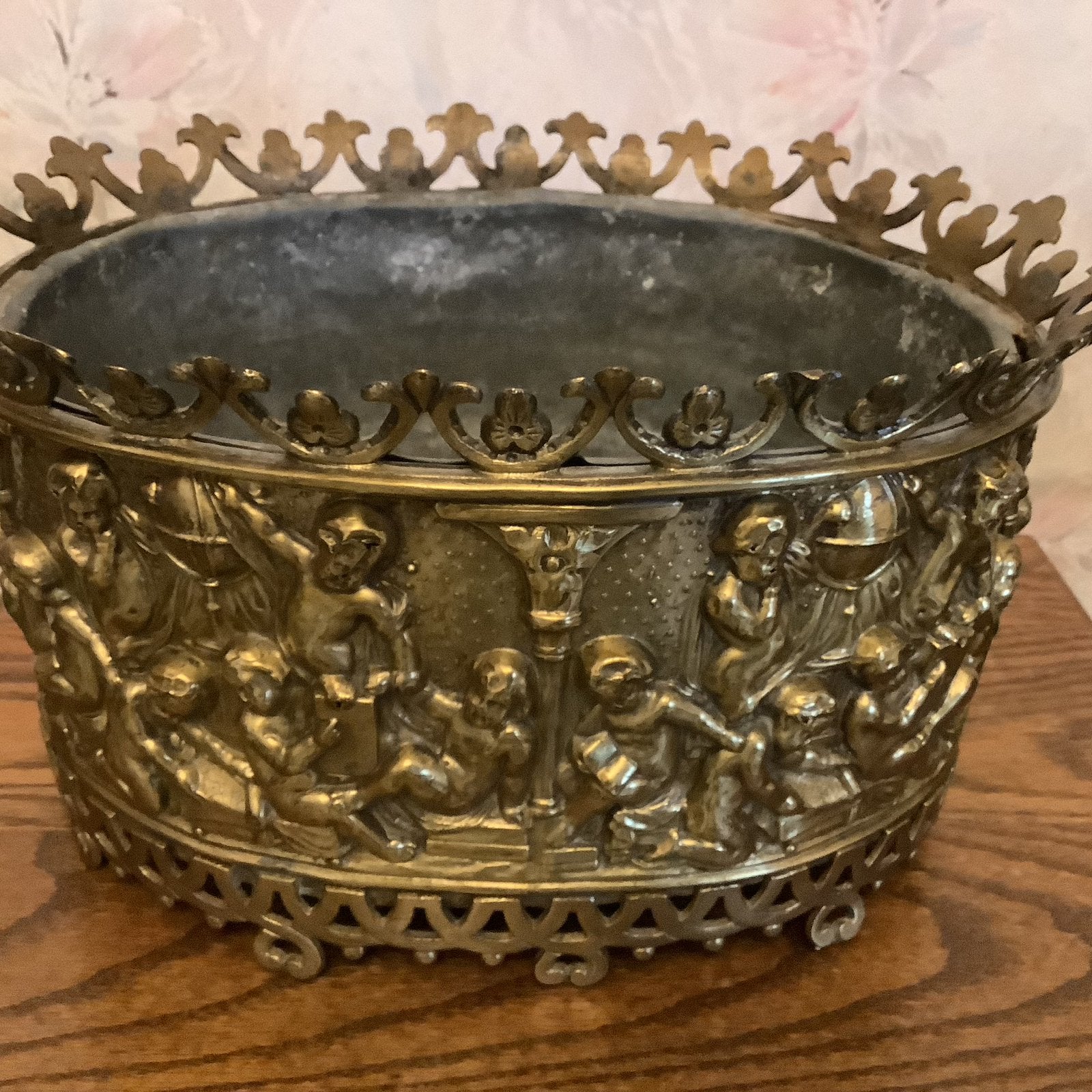 Koperen plantenbak, jardinière., Antiek en Kunst, Ophalen