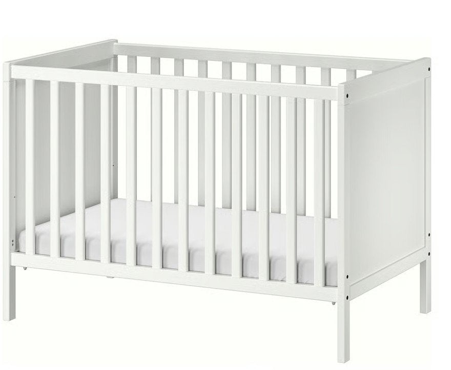 lit bebe ikea sundvik + Matelas + draps, Enfants & Bébés, Enlèvement, Comme neuf, Lit