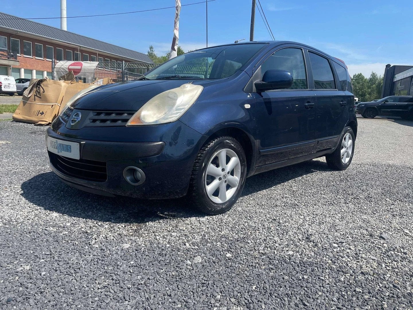Nissan Note 1.5 dCi Acenta (bj 2016), Stof, Zwart, 4 cilinders, Blauw