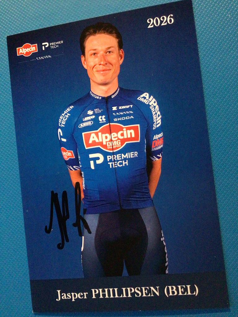 wielerkaart 2026 team alpecin jasper philipsen signe, Verzenden