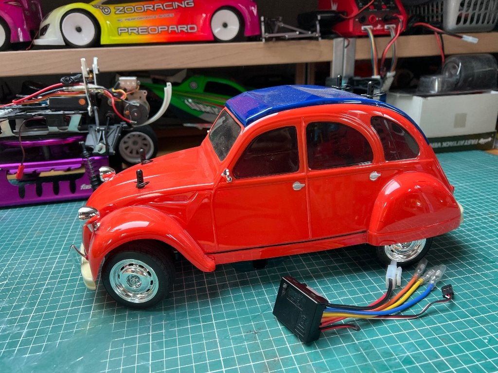 Rc Tamiya Citroën 2cv, Enlèvement ou Envoi