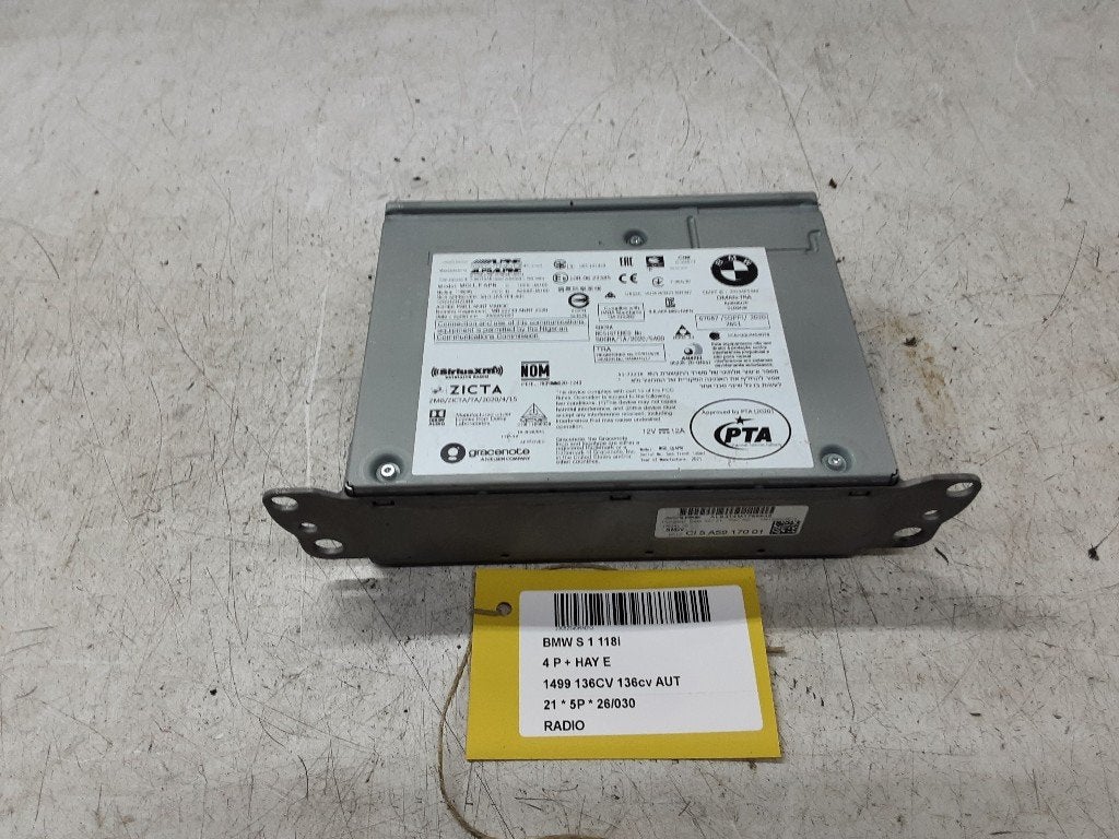 RADIO BMW 1 serie (F40) (01-2019/-) (6512CI5A5917001), Gebruikt, BMW, Petuelring 130
80809  München, DE, Bayerische Motoren Werke AG