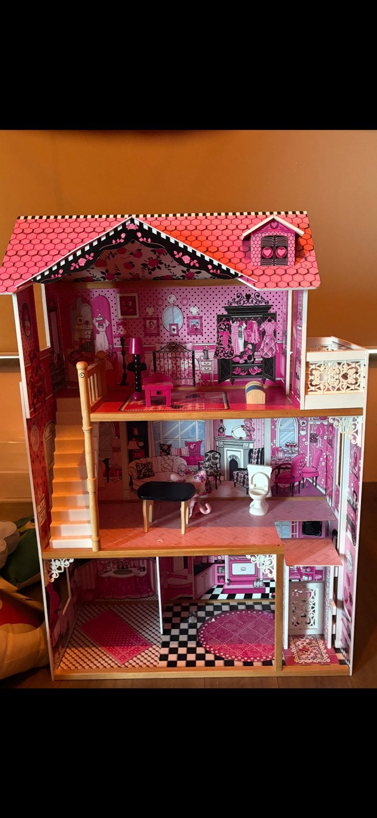 Groot poppenhuis, Ophalen, Gebruikt, Poppenhuis