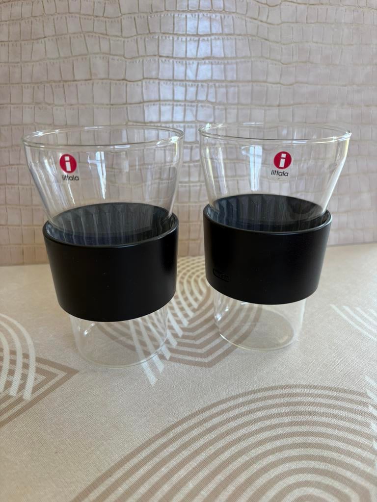Latte/Ice Coffee/Smoothie glazen Iittala, Ophalen, Nieuw, Kunststof, Zwart