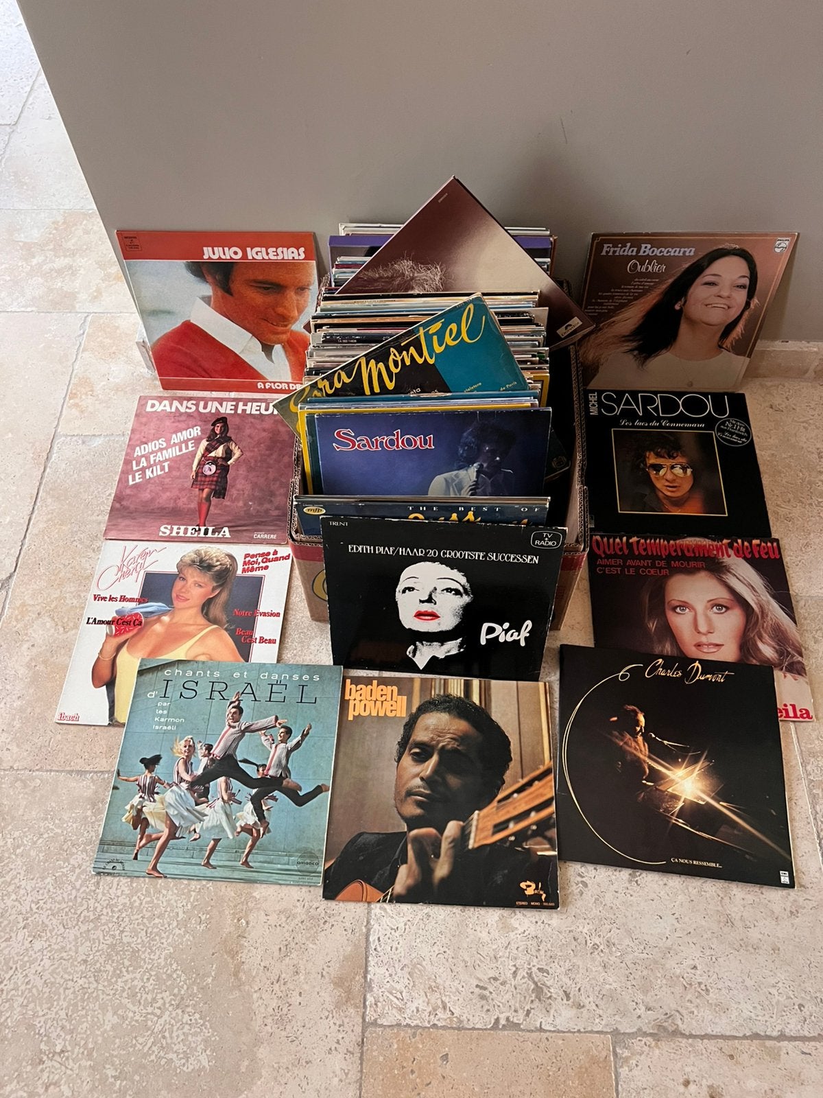 Lot vinyl franse liedjes, CD & DVD, Vinyles | Autres Vinyles, Enlèvement ou Envoi, Comme neuf