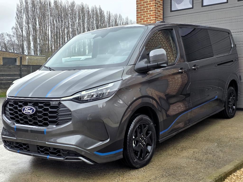 Ford Transit Custom SPORT - 232PK Plug In Hybride NIEUW 0KM, Auto's, 5 zetels, Hybride Elektrisch/Benzine, 6 deurs, Ford