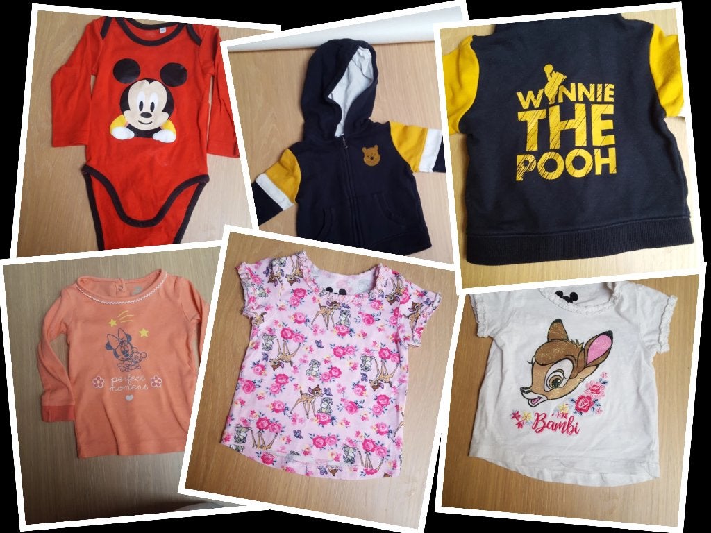 Lot de vêtements 6-9 mois, Enfants & Bébés, Disney, Autres types, Enlèvement, Utilisé