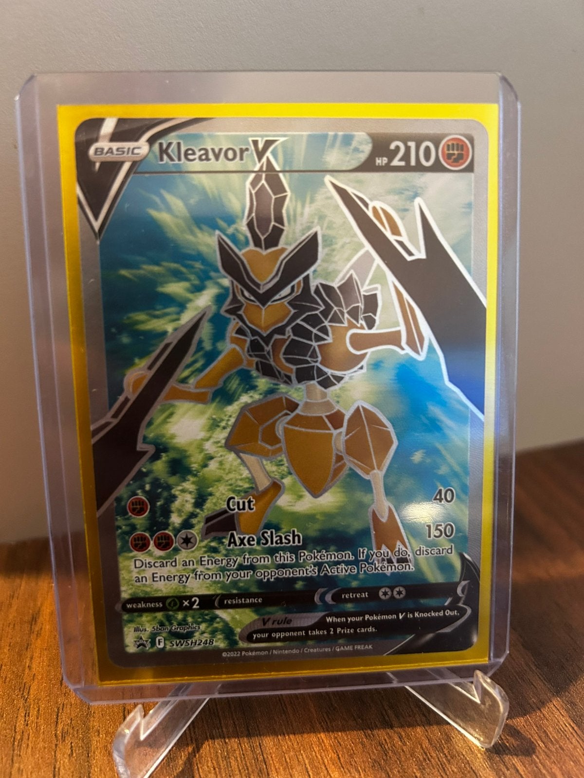 Pokemon kleavor v fa promo, Ophalen of Verzenden, Zo goed als nieuw, Booster