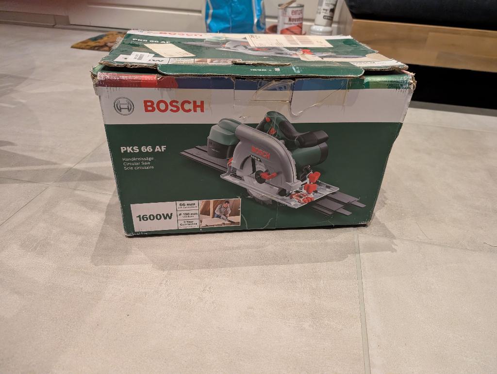 Bosch cirkelzaag PKS 66 AF, Doe-het-zelf en Bouw, Gereedschap | Zaagmachines, Gebruikt, Cirkelzaag, Ophalen of Verzenden, 30 tot 70 mm