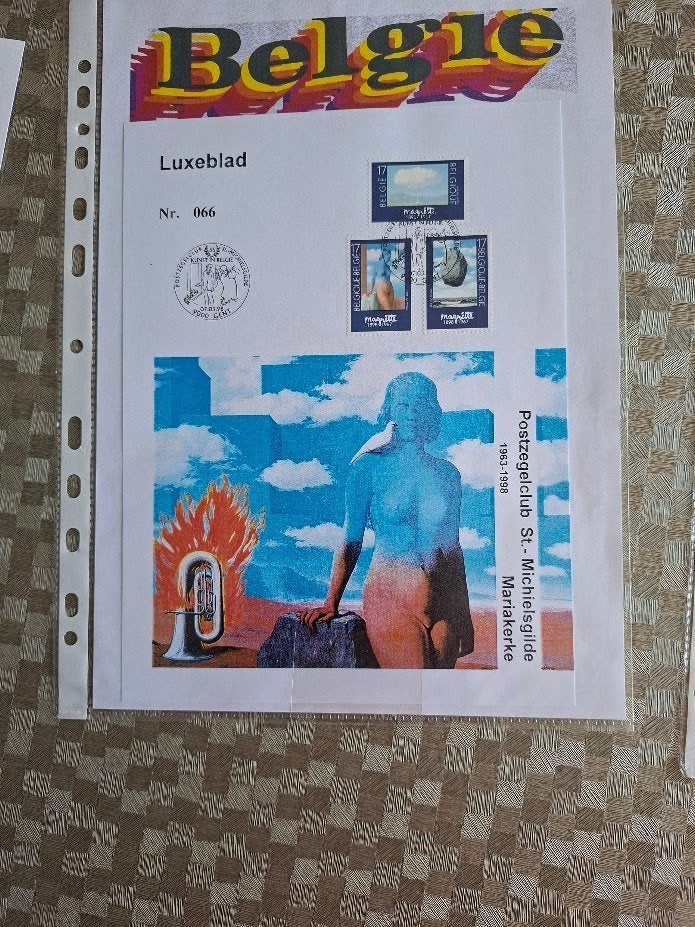 postzegels belgie 2745/48, Postzegels en Munten, Met stempel, Kunst, Ophalen of Verzenden, Gestempeld