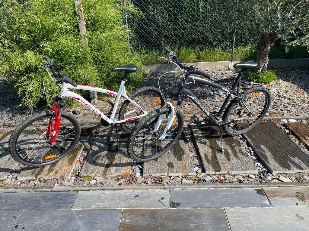 2 Rockrider 5.1 fietsen met aluminium frame, Fietsen en Brommers, Gebruikt, Velgrem, 57 tot 61 cm, Meer dan 20 versnellingen