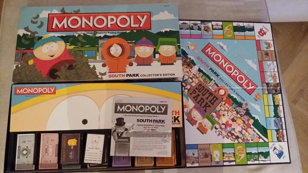 bordspel usa cartoon Monopoly South Park Monopolie, Vijf spelers of meer, Ophalen of Verzenden, Nieuw, Monopoly
