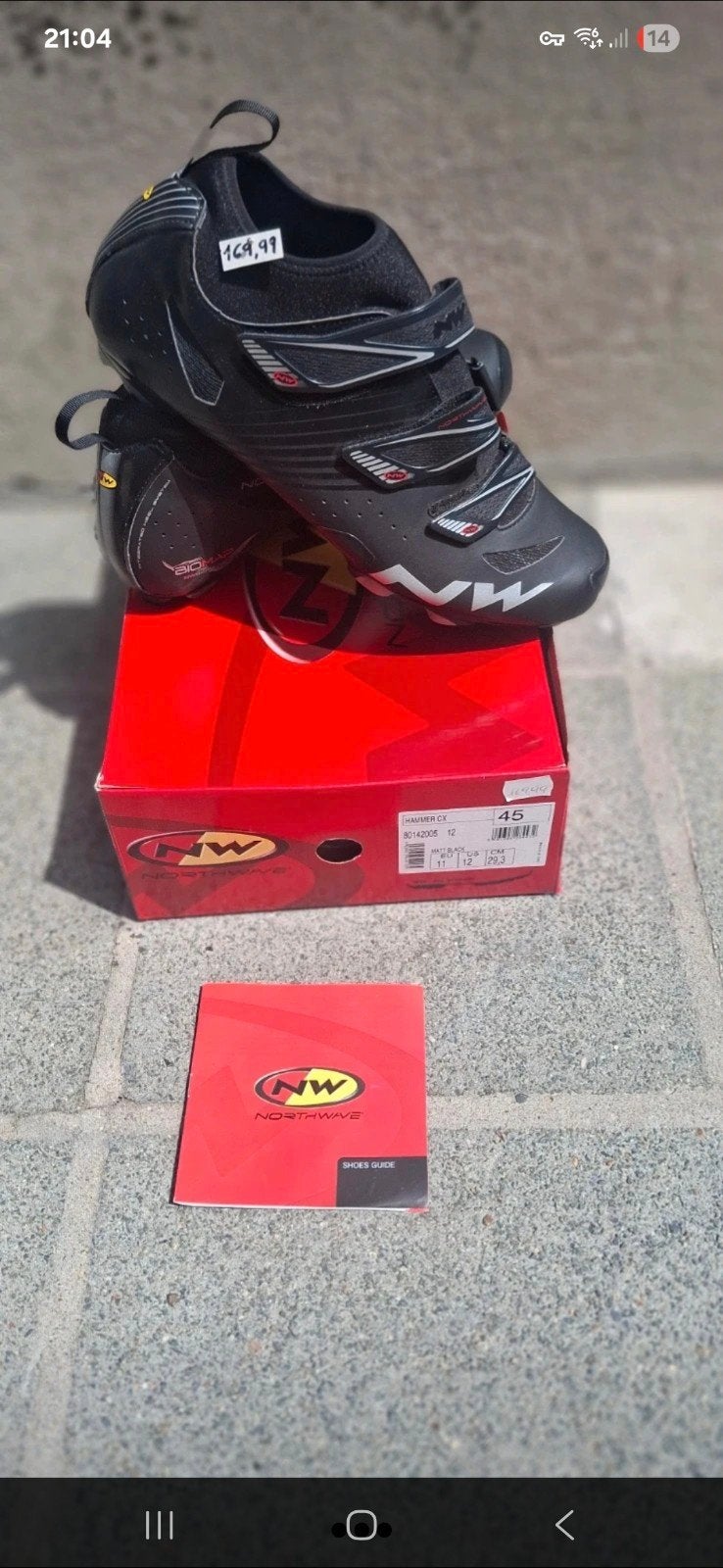 Northwave Hammer CX - Noir mat - EU45 (neuf/non porté), Vélos & Vélomoteurs, Neuf, Femmes, Enlèvement ou Envoi, Autres tailles