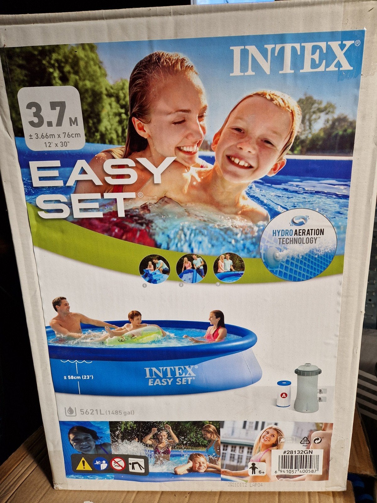 Intex Easy Set Zwembad 366 x 76 cm met meerdere toebehoren, Tuin en Terras, Ophalen, Rond