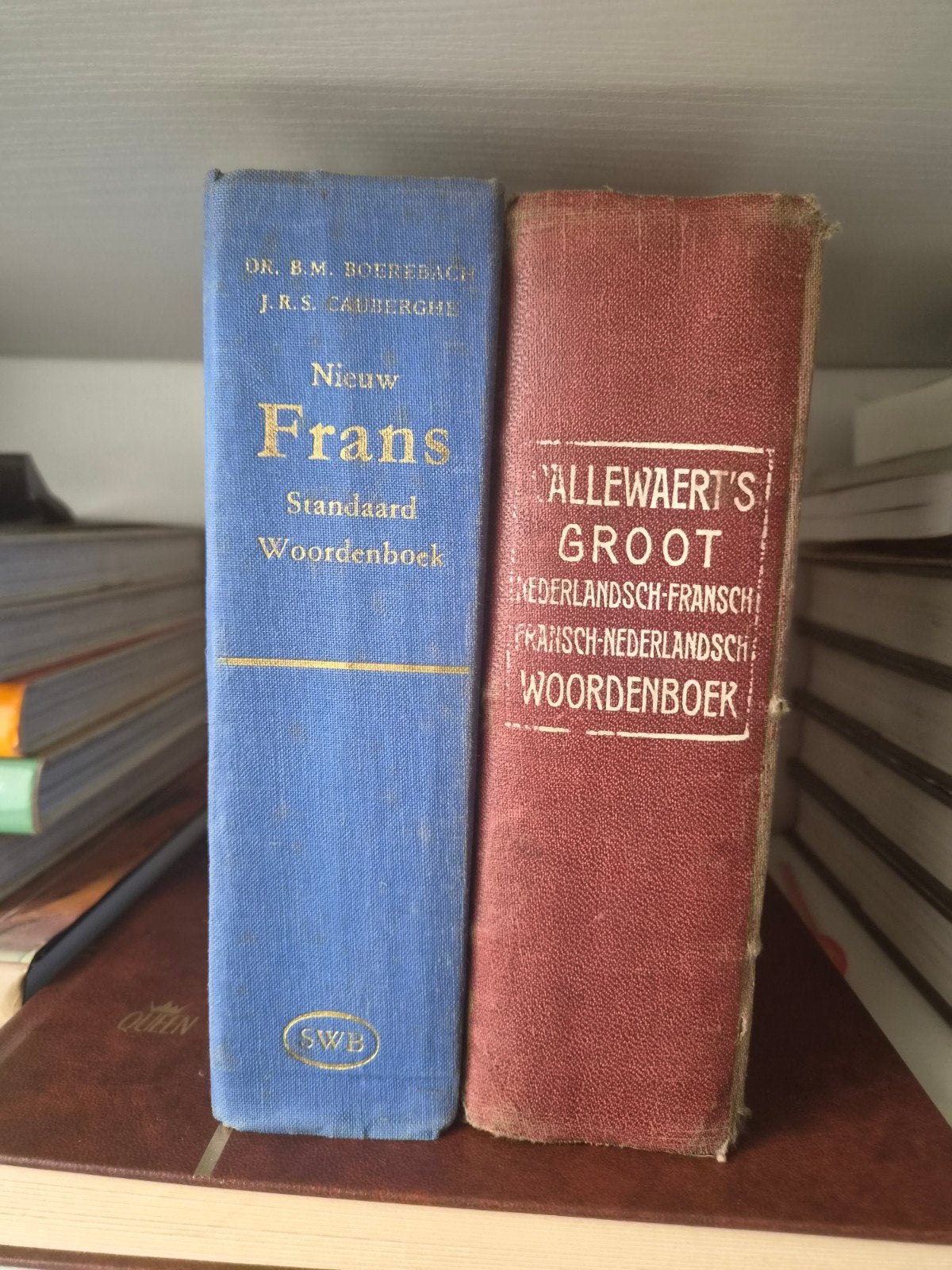 2 oude woordenboek Nederl./Fr. Fr/N, Livres, Enlèvement ou Envoi, Néerlandais