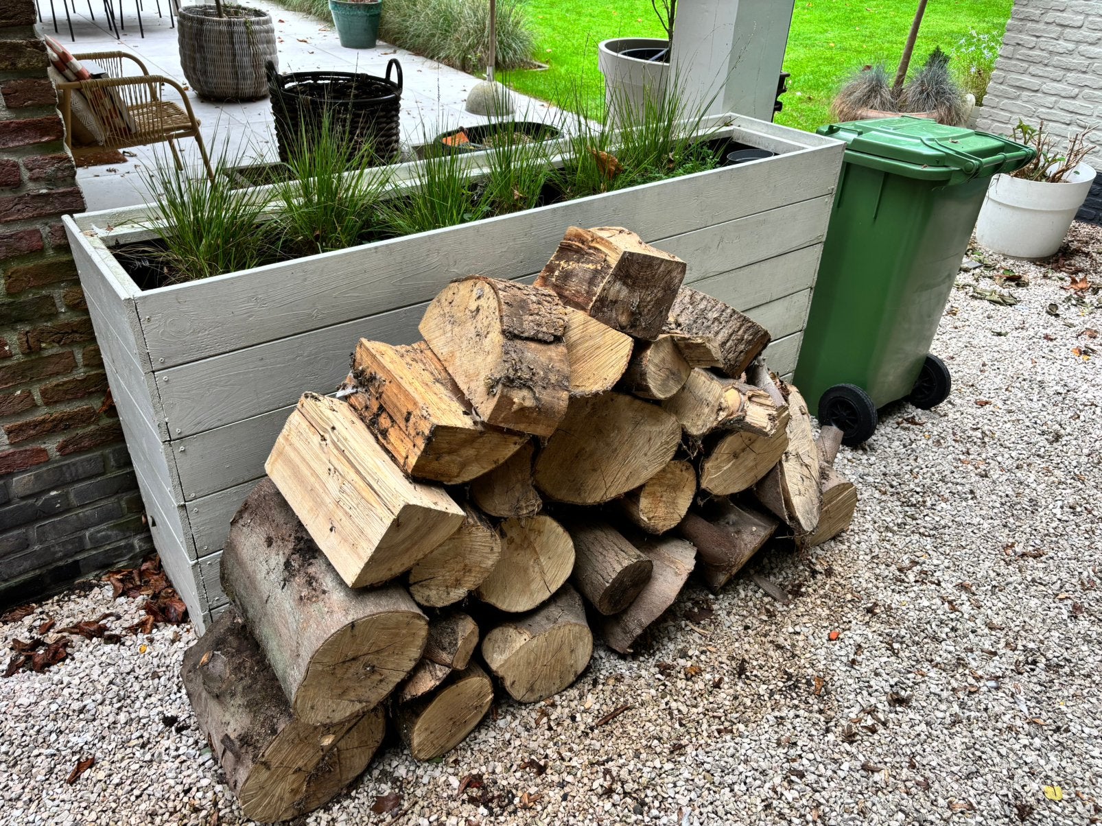 Gratis droog brandhout, Tuin en Terras, Ophalen, Blokken