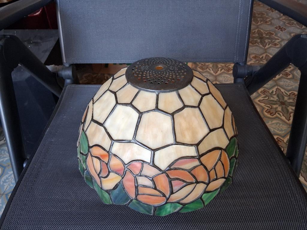 Abat-jour verre, Maison & Meubles, Lampes | Abat-jour, Enlèvement, Comme neuf, Rond