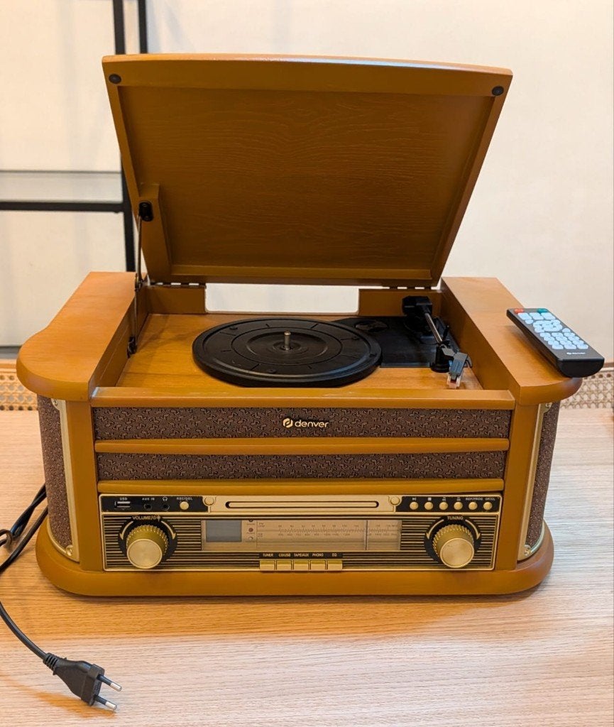 Denver retro platenspeler,  cd, radio, Ophalen, Nieuw