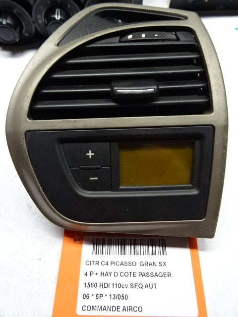 PANNEAU DE COMMANDE CLIMATISATION C4 Grand Picasso (UA), Citroën, Mevr. I. Hauben, Utilisé, Rue de l'Espoir 34 34
4030  GRIVEGNÉE, BE