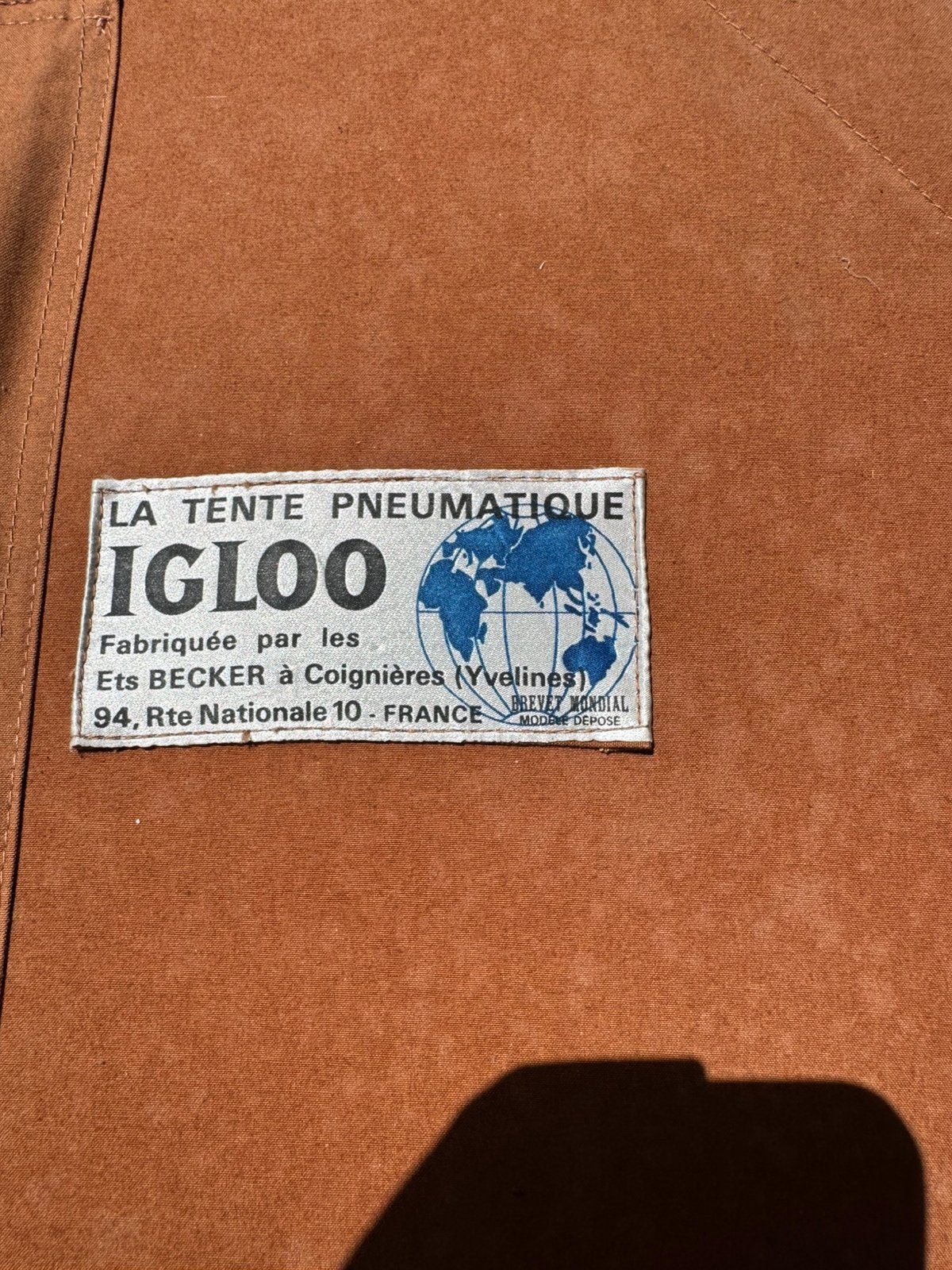 Opblaasbare Iglo tent etc becker, Caravans en Kamperen, Verzenden, Gebruikt