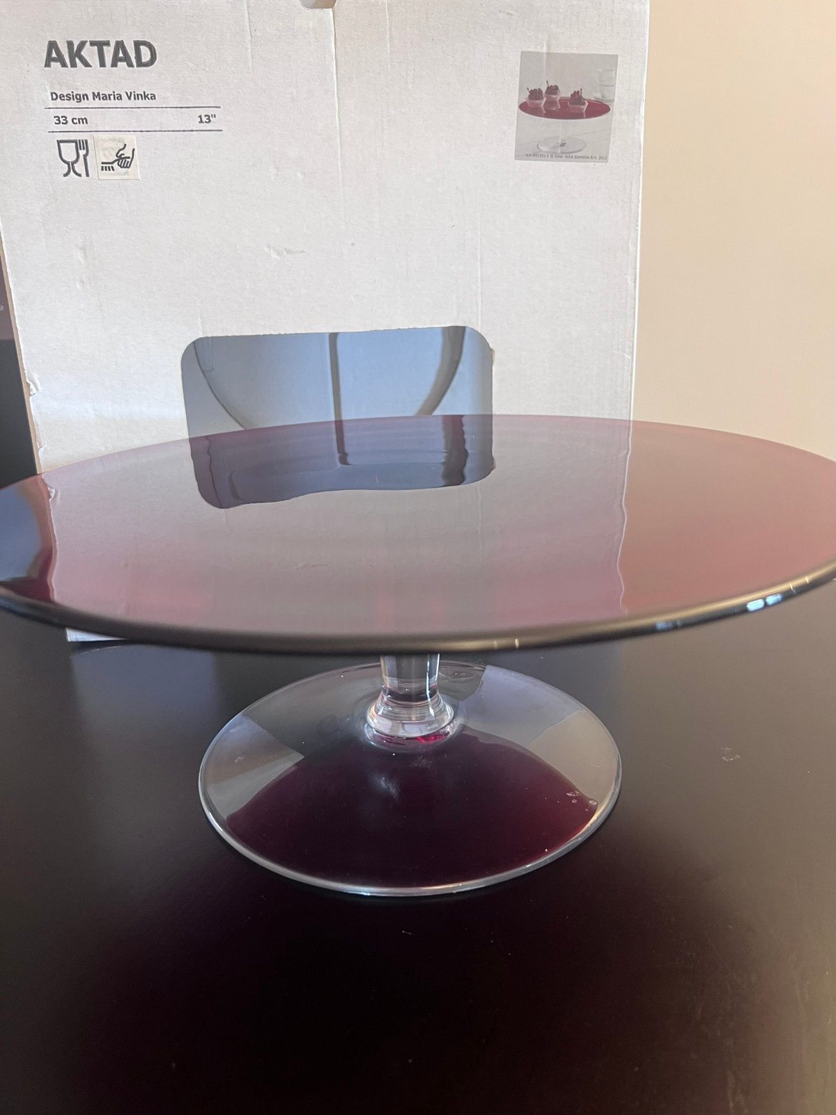 Presentoir à gâteau sur pied en verre IKEA AKTAD, Maison & Meubles, Cuisine | Vaisselle, Enlèvement, Neuf