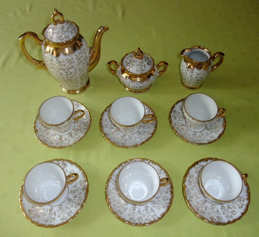 Très belle vaisselle moka : complète ! - très bon état, Antiquités & Art, Antiquités | Services (vaisselle) complet, Enlèvement