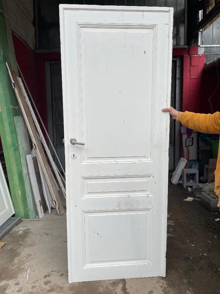 2 portes en bois style vieux Bruxelles, Enlèvement, Utilisé