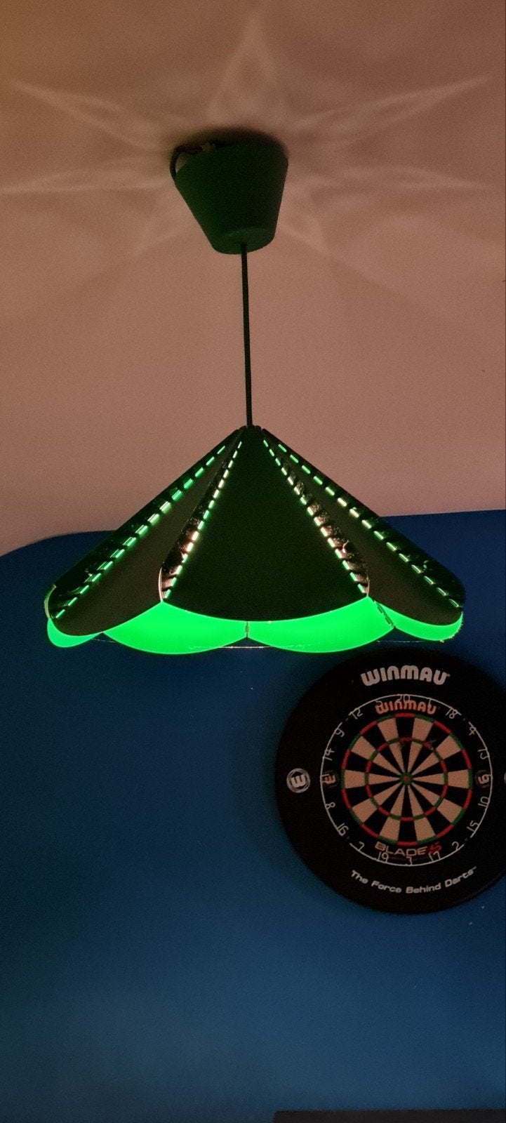 hanglamp en tapijtje, Ophalen