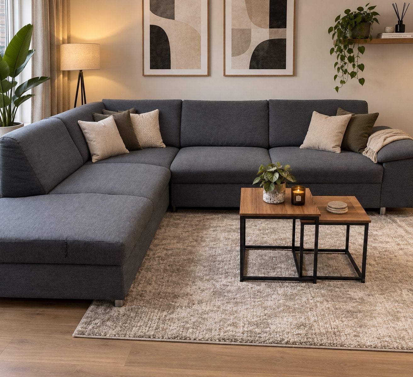 Livraison gratuite — Canapé d'angle 260x200, Enlèvement ou Envoi, Utilisé
