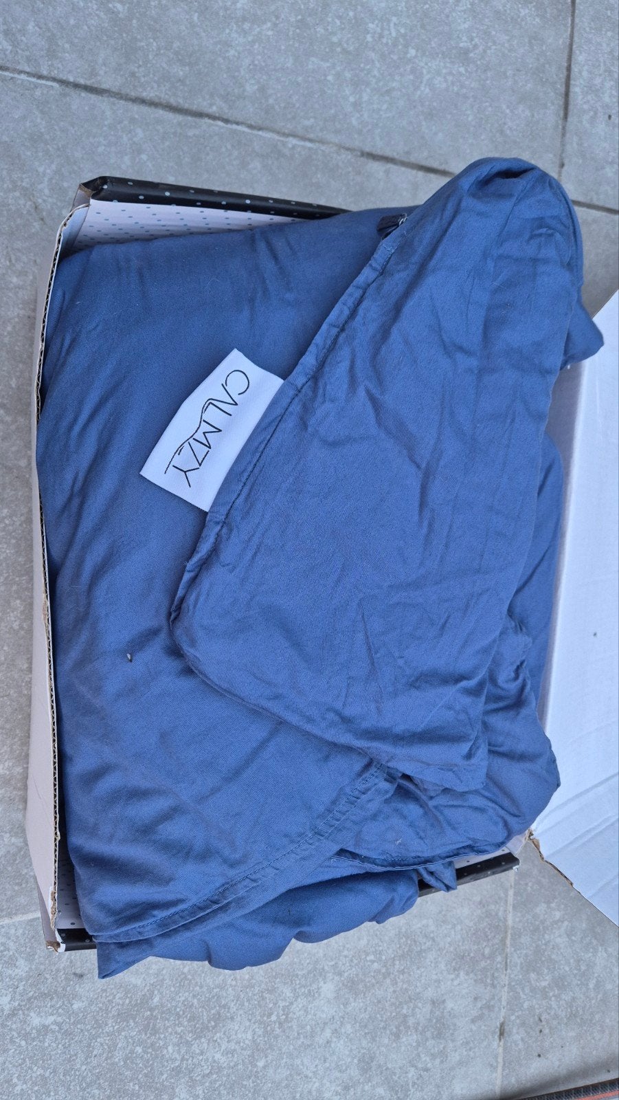 Verzwaringsdeken 8 kg Calmzy, Blauw, Ophalen of Verzenden, Handgemaakt, Deken of Dekbed