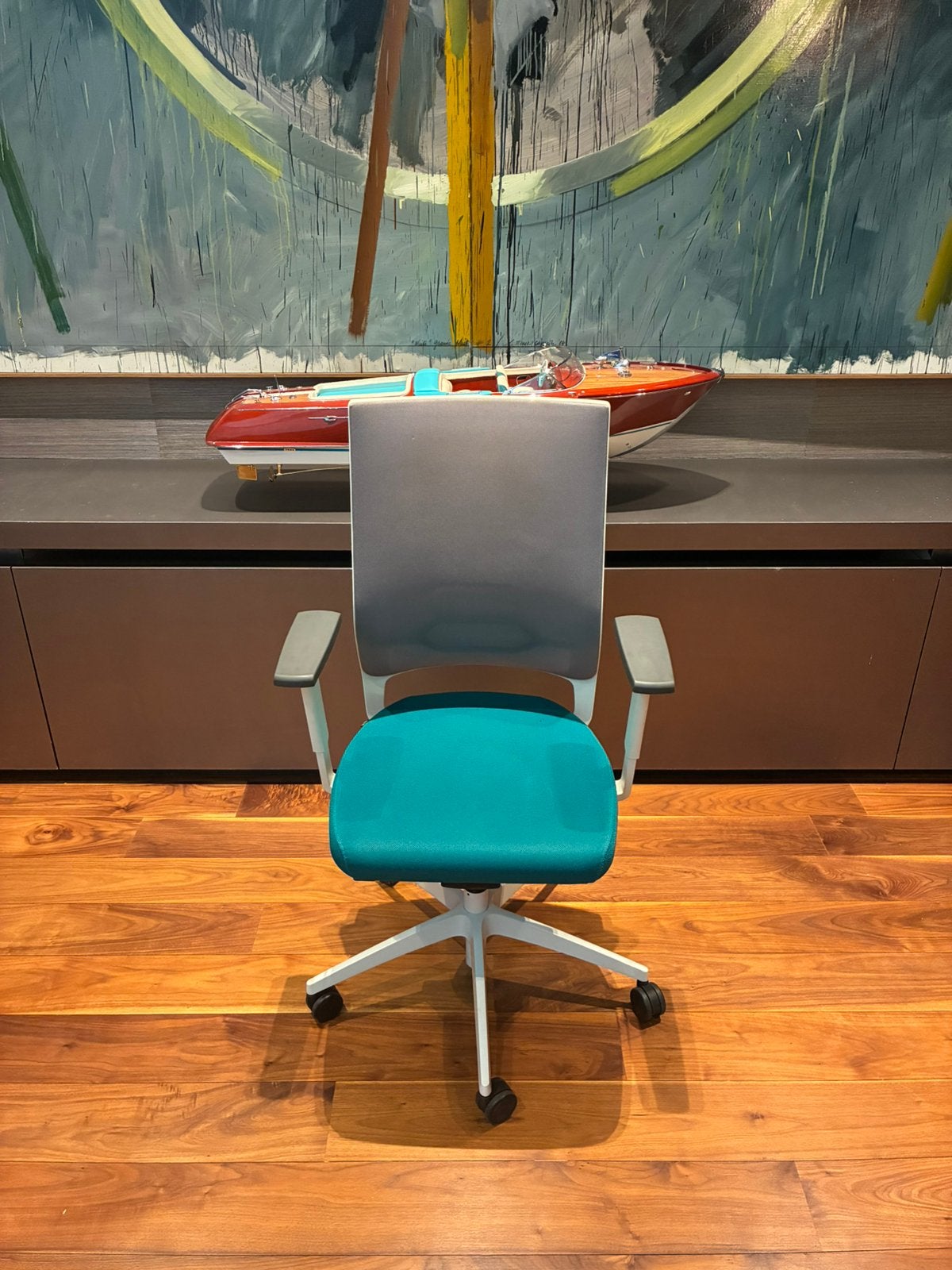 Chaise de Bureau SEDUS, Gris, Comme neuf, Enlèvement, Chaise de bureau