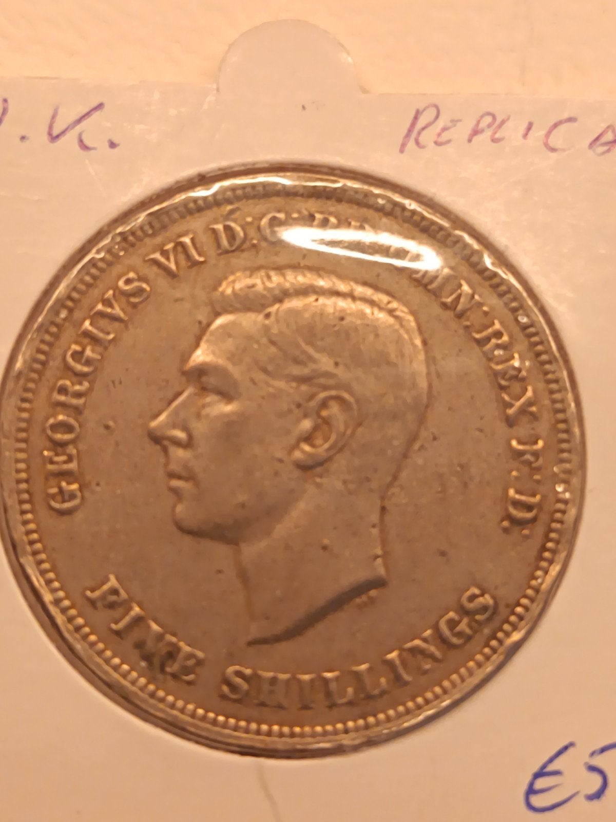 Engeland 5 shilling 1951,replica, Enlèvement ou Envoi