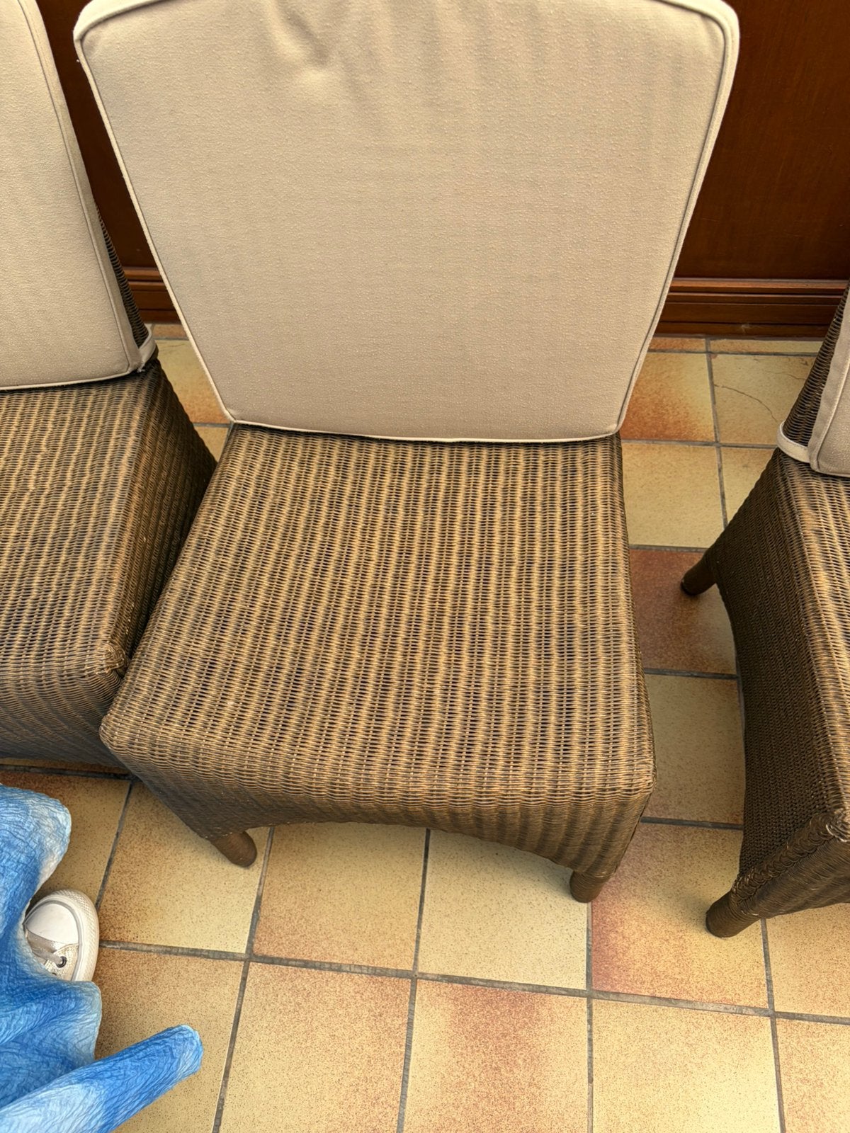 Table et chaises, Maison & Meubles, Chaises, Osier ou Rotin, Brun, Enlèvement, Cinq, Six Chaises ou plus