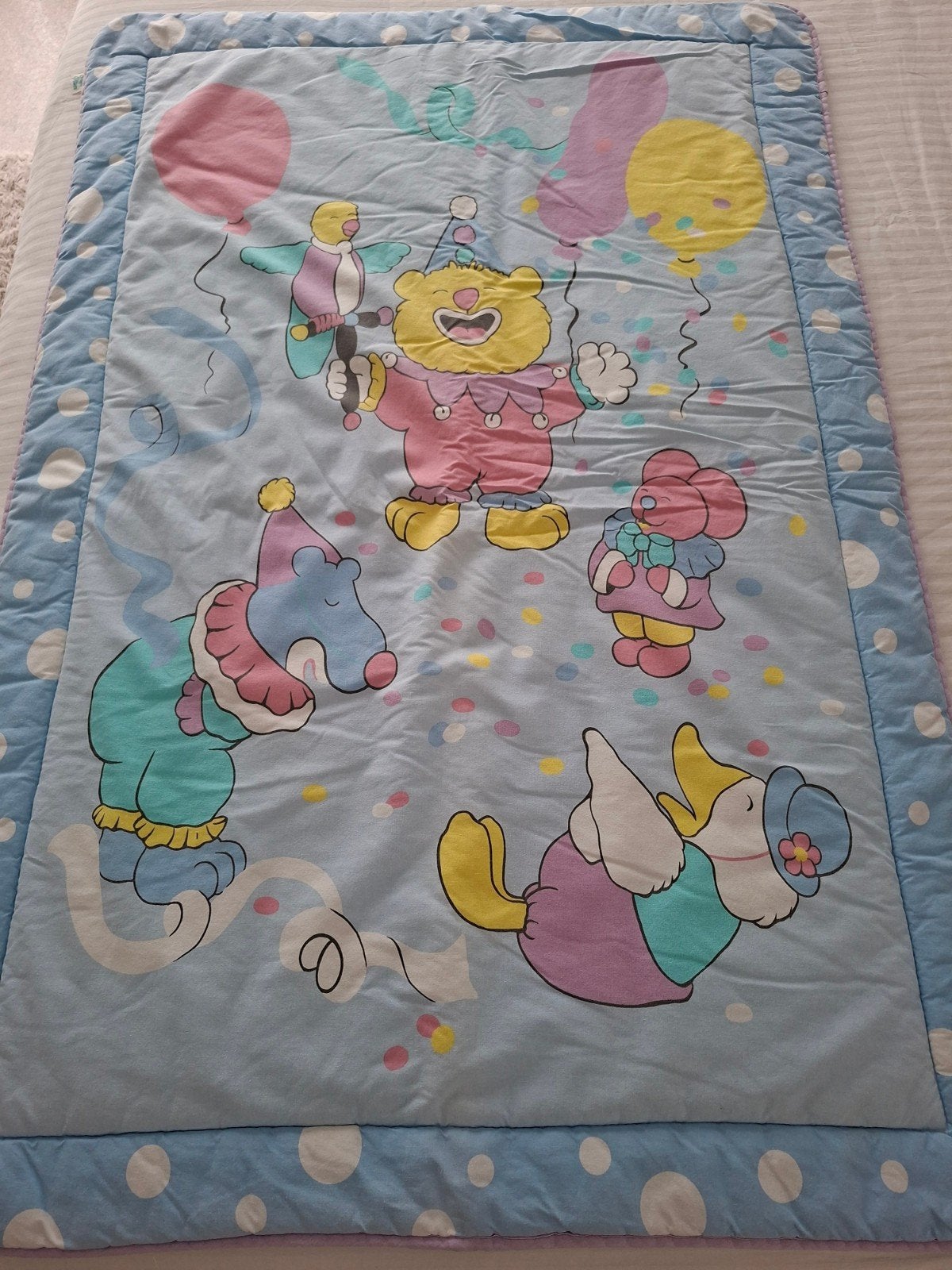 Donsdeken kinderbedje., Ophalen of Verzenden, Dubbelzijdig, Babybedje, Jongetje of Meisje