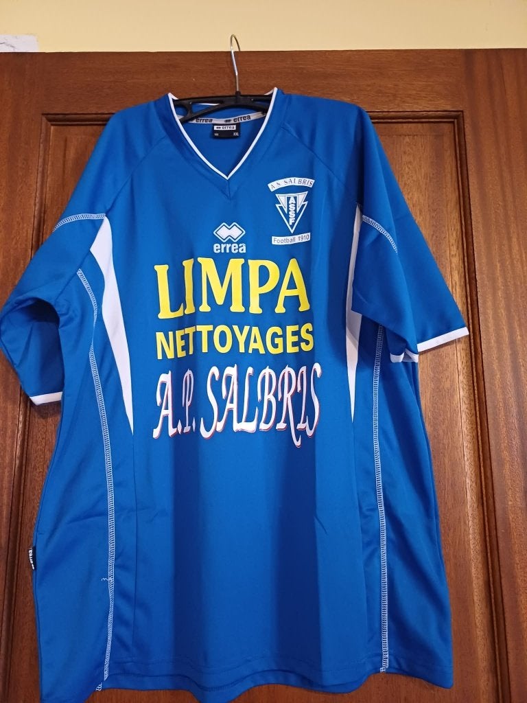Maillot Football Vintage AS Salbris – Erreà – Taille XXL, Sports & Fitness, Football, Plus grand que la taille XL, Envoi, Comme neuf