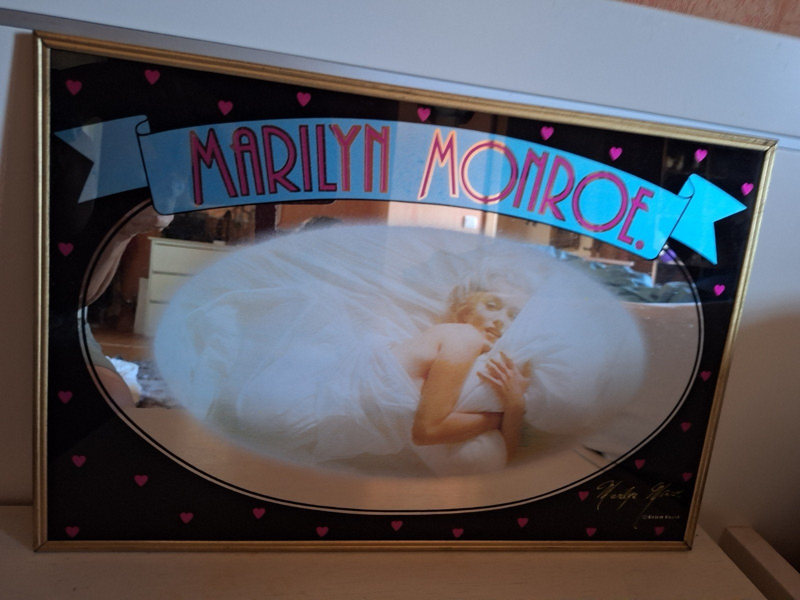 Prachtige spiegel/ foto Marilyn Monroe, Ophalen
