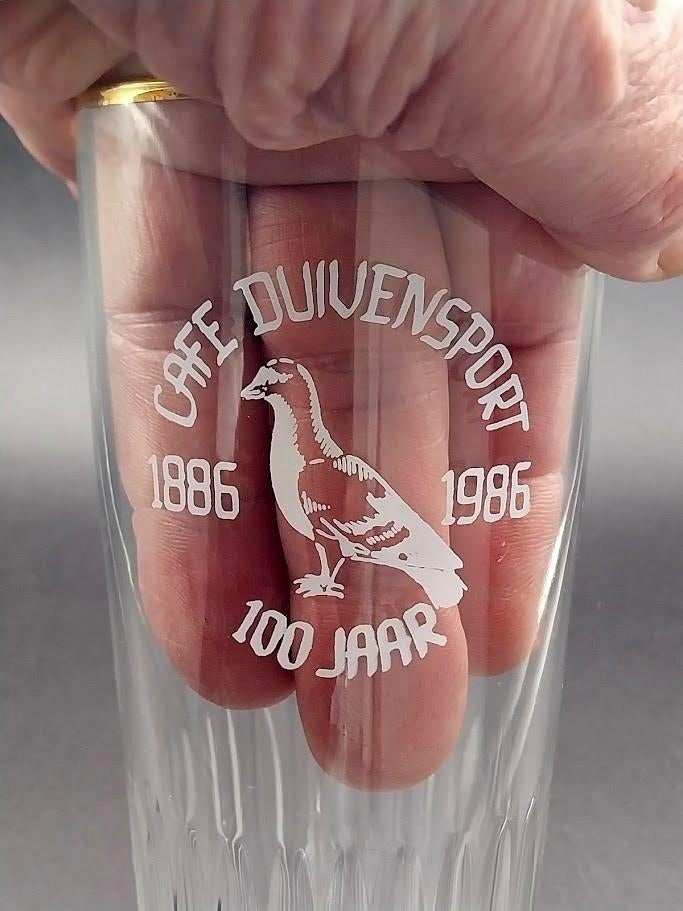 STELLA ARTOIS verre avec verso 1986 Duivensport, Collections, Enlèvement ou Envoi, Stella Artois