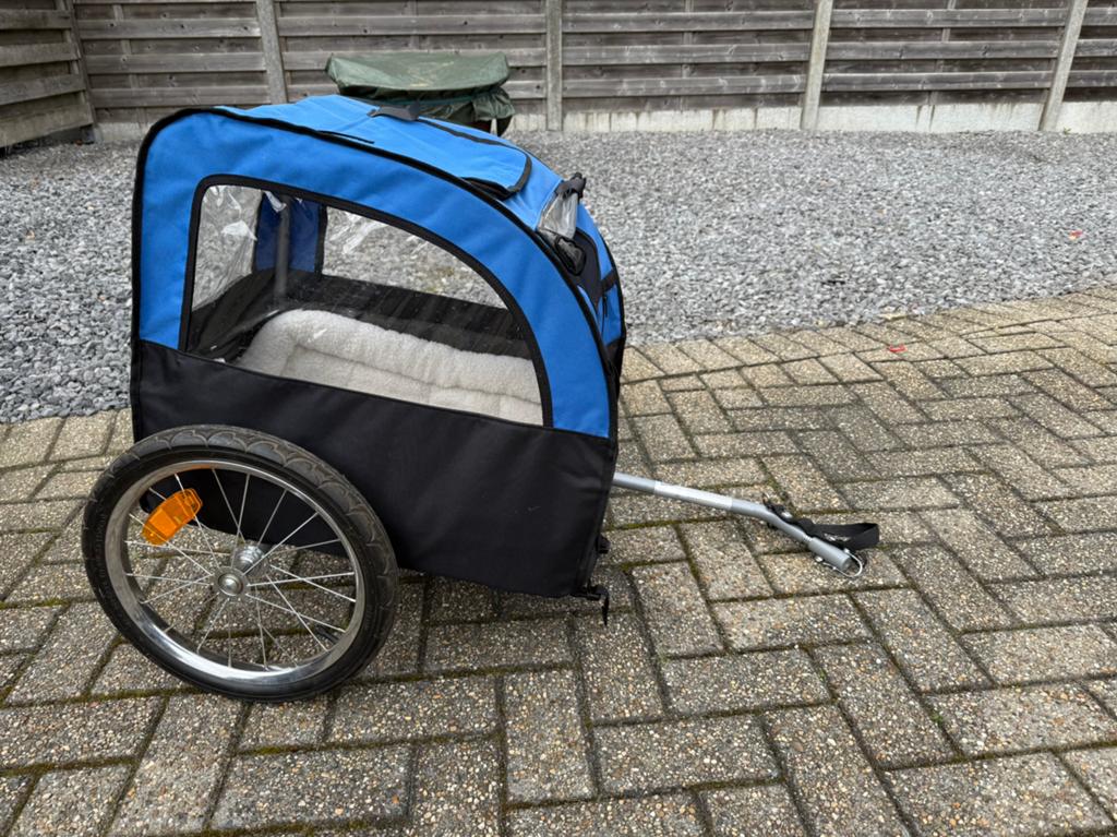 Hondenfietskar, Fietsen en Brommers, Fietsaccessoires | Aanhangwagens en Karren, Ophalen, Zo goed als nieuw