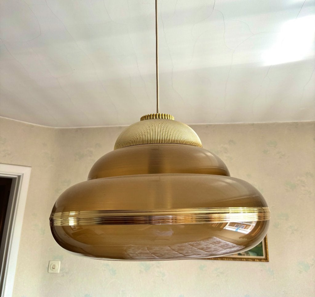 Vintage retro hanglamp jaren 60-70, Ophalen, Huis en Inrichting