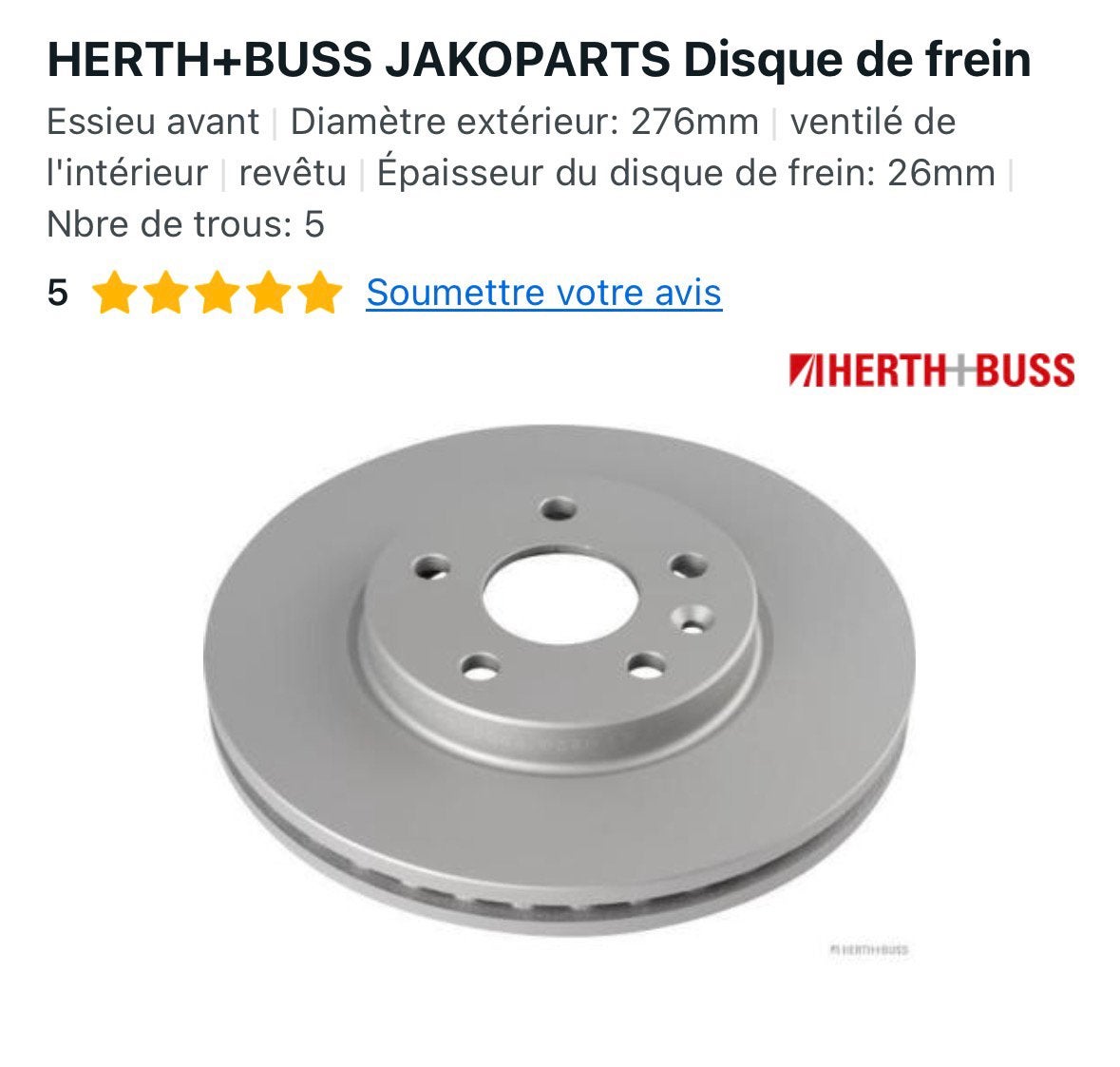 Disque de frein avant neuf opel , chevrolet , vauxhall, Enlèvement, Neuf, Opel