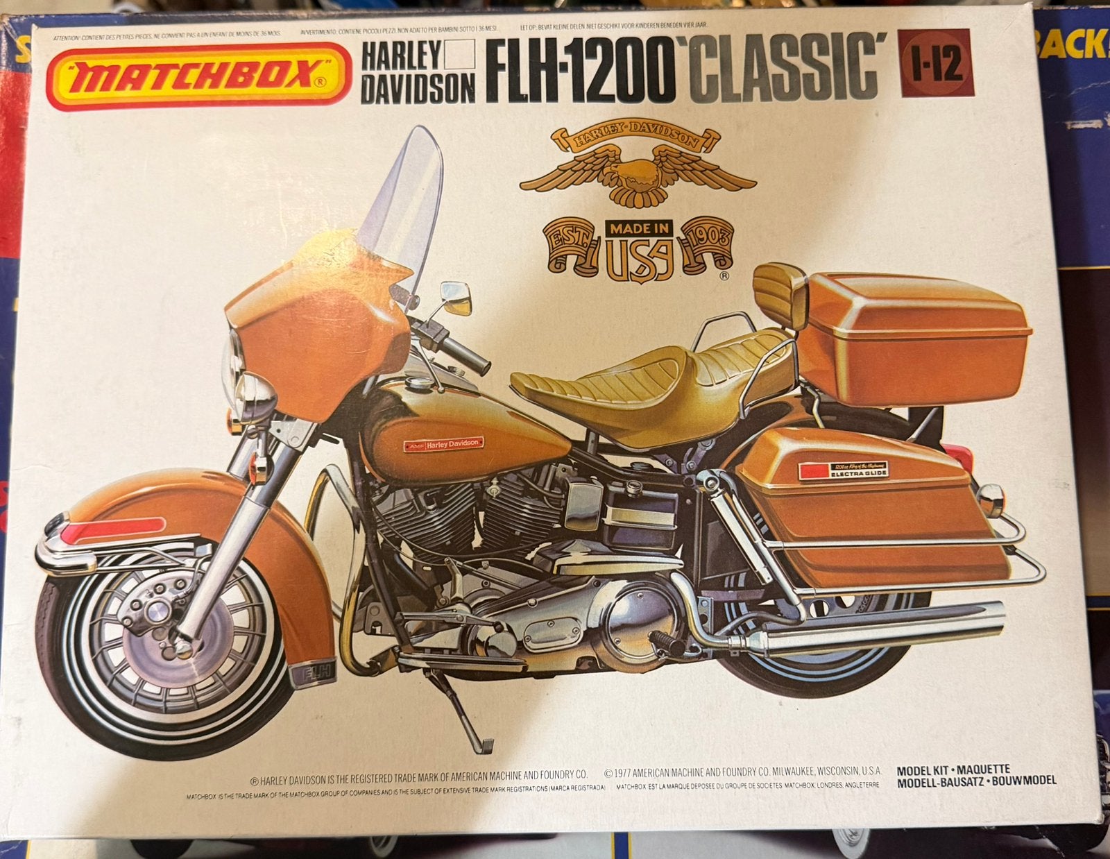 Matchbox - Harley Davidson FLH-1200 « Classic », Hobby & Loisirs créatifs, Modélisme | Voitures & Véhicules, Autres marques, 1:50 ou moins