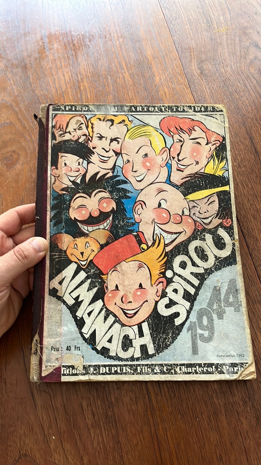 Almanach Spirou 1944, Une BD, Enlèvement ou Envoi, Utilisé
