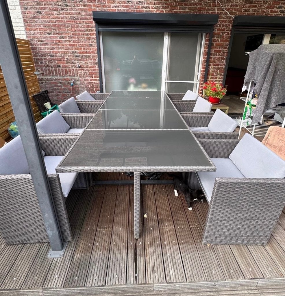 Table de terrasse, Jardin & Terrasse, Enlèvement, Utilisé, Rectangulaire, Plastique