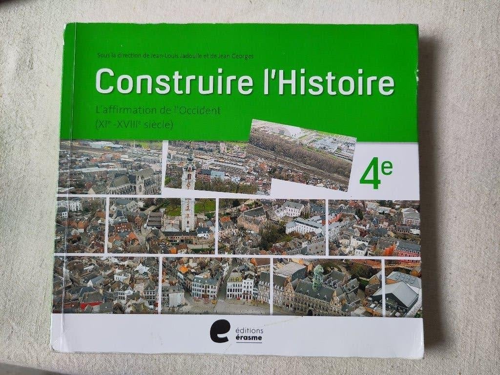 Construire l'histoire 4e, Livres, Histoire, Editions erasme, Enlèvement, Utilisé